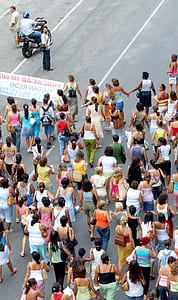 people walking on road at daytime thumbnail