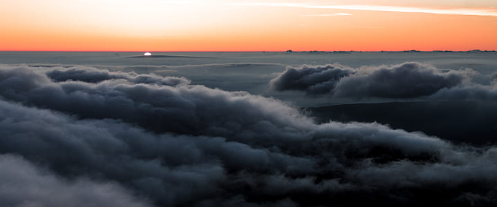 cloudy sky during sunset thumbnail