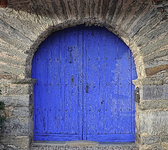 photography of royal-blue wooden window thumbnail