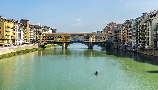 river between concrete buildings thumbnail