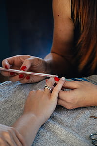 Woman Holding White Stick thumbnail