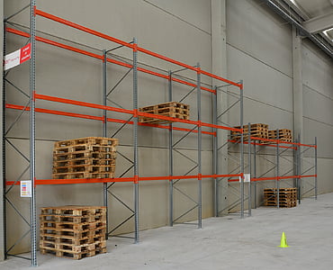 brown wood pallets on scaffolds thumbnail