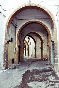 white and brown concrete arc hallway thumbnail