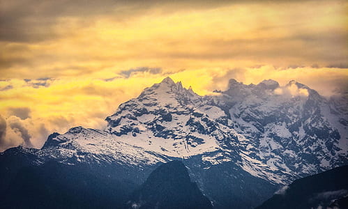 landscape photography of mountains surrounded by clouds thumbnail