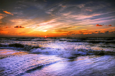 body of water during sunset thumbnail