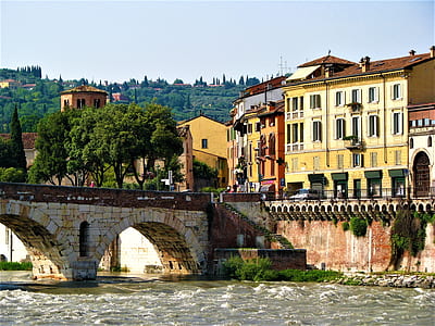 beige arch bridge and body of water at daytime thumbnail