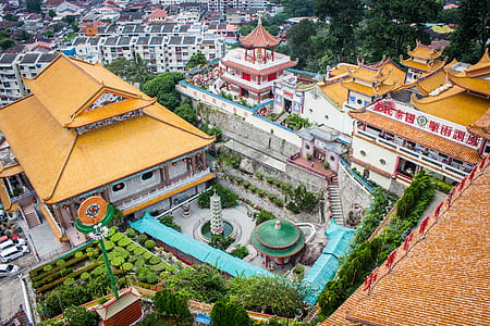 aerial view photography of temples thumbnail
