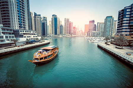 Amazing skyscrapers at Dubai Marina. United Arab Emirates thumbnail