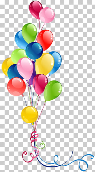 Balloon , Transparent Bunch Balloons , assorted-color balloons illustration PNG clipart