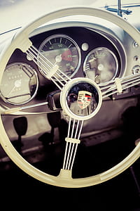 white Ferrari steering wheel thumbnail