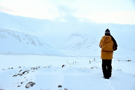 person standing on snow thumbnail