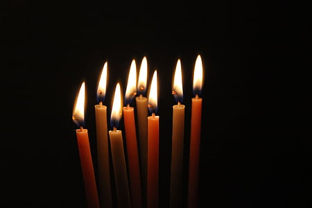 eight lit candles thumbnail