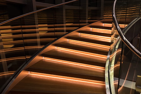 brown stairs with light thumbnail