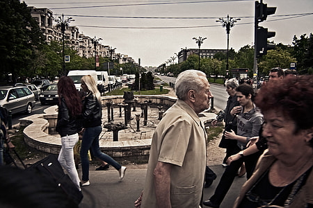 Pedestrians at crosswalk thumbnail