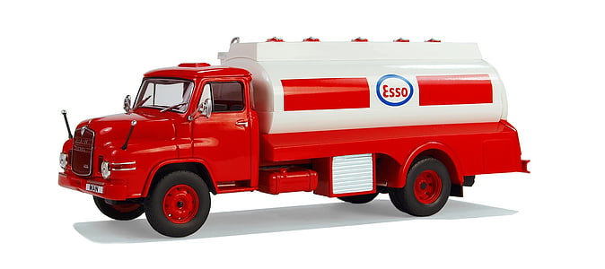 red and white Esso water tank toy thumbnail