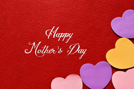 happy mother's day text on red background thumbnail