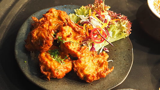 Food Dish Served on Black Ceramic Plate thumbnail