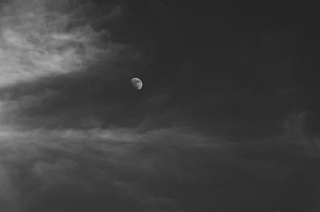 grayscale photo of moon thumbnail