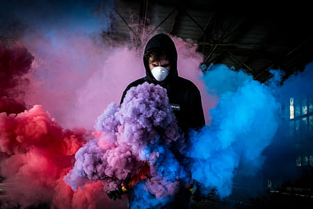 person wearing black hooded jacket thumbnail