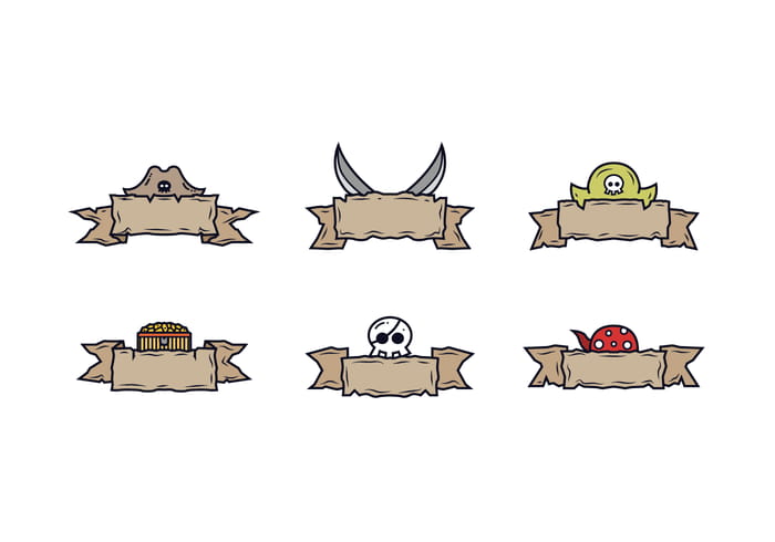 Free Pirate Banner Vector Ai Svg File Free Graphics Uihere