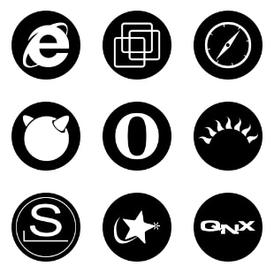 System Black Circles svg vector icon sets