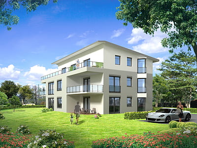 white concreted 3-storey building thumbnail