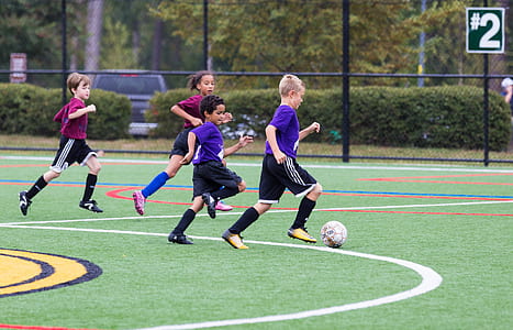 children playing soccer on field thumbnail