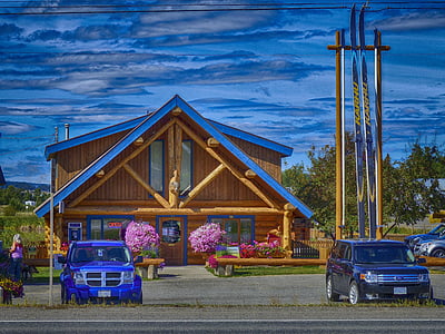 cars parked near house thumbnail