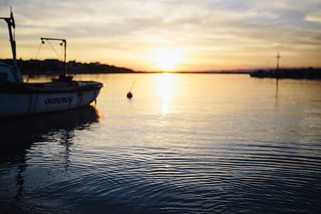 Sunset over the sea thumbnail