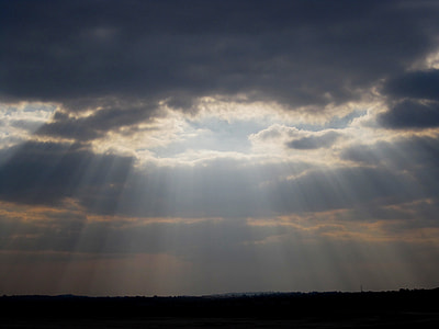 sun ray on cloudy sky thumbnail