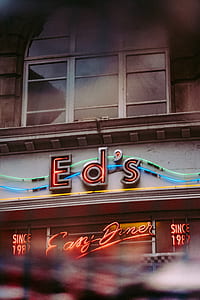 red and gray Ed's signage thumbnail
