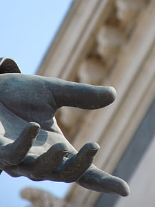 gray human hand statue thumbnail