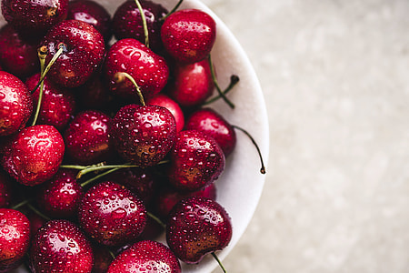 red strawberries full filled bowl image thumbnail