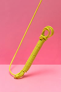 yellow wire on pink surface thumbnail