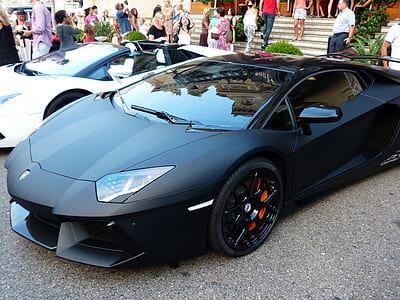 black Lamborghini Aventador thumbnail