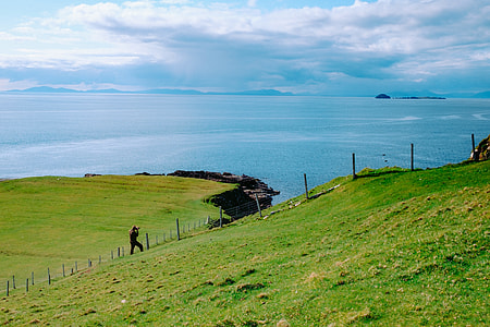 man walking up the hill thumbnail