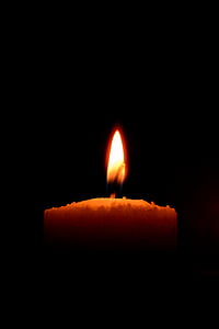 candle on isolated black background thumbnail