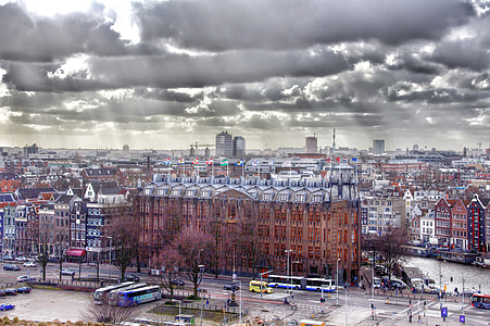 View of the Historical Center of Amsterdam, Netherlands thumbnail
