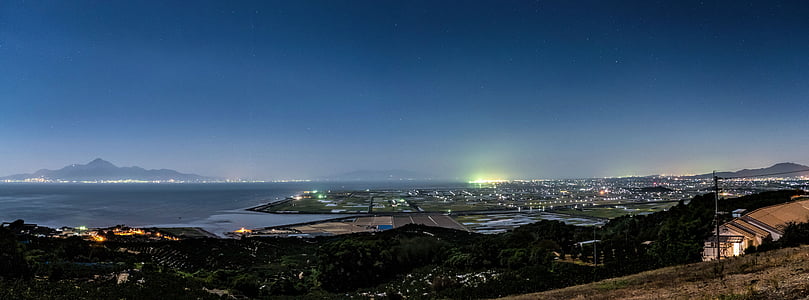 aerial view photography of city buildings near body of water thumbnail