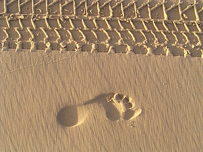 foot stamp on gray surface thumbnail