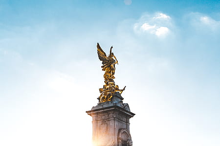 architectural photography of angel statue thumbnail