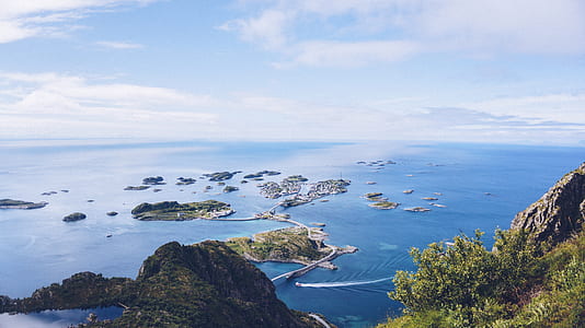 bird's eye photography of islands thumbnail
