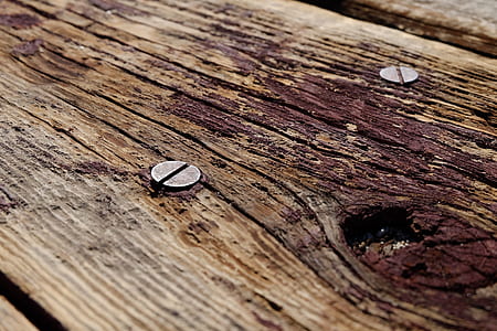 brown wood plank with screws thumbnail