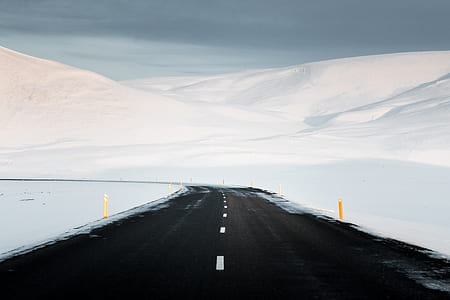 road beside mountains thumbnail