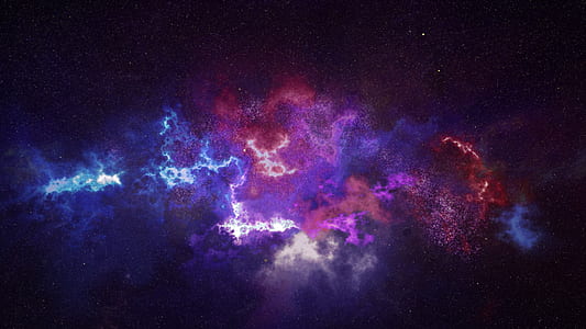 blue, white, purple, and red nebula thumbnail