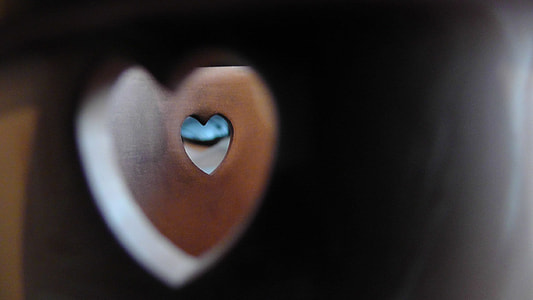 wall, heart, hole, wood, love, valentine's day thumbnail