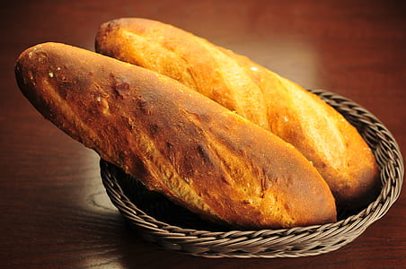 two narrow breads in basket thumbnail