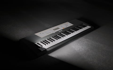 black electronic keyboard thumbnail
