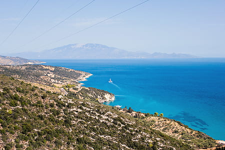 sea, landscape, mountains, nature thumbnail