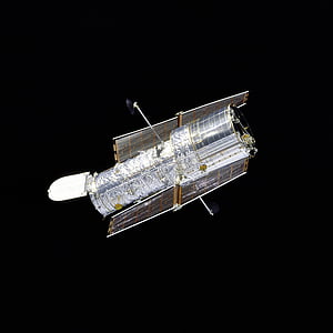 gray satellite orbiting in space thumbnail